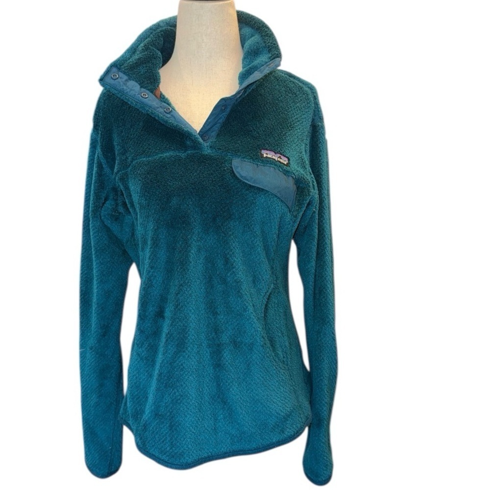 Patagonia Turquoise Polartec Pullover Fleece